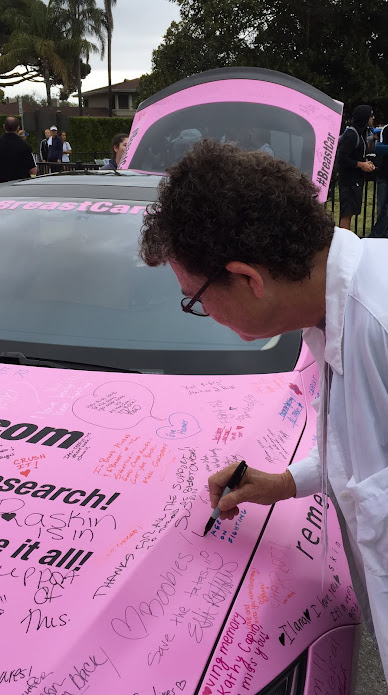 Sign Tesla Pink BreastCar