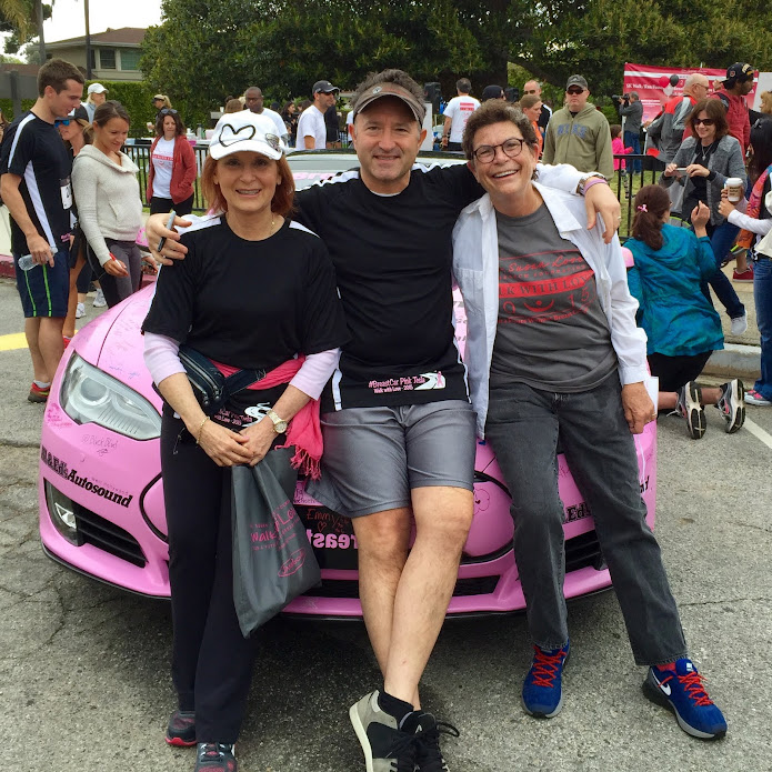Dr Ian Taras MD on Tesla Pink BreastCar